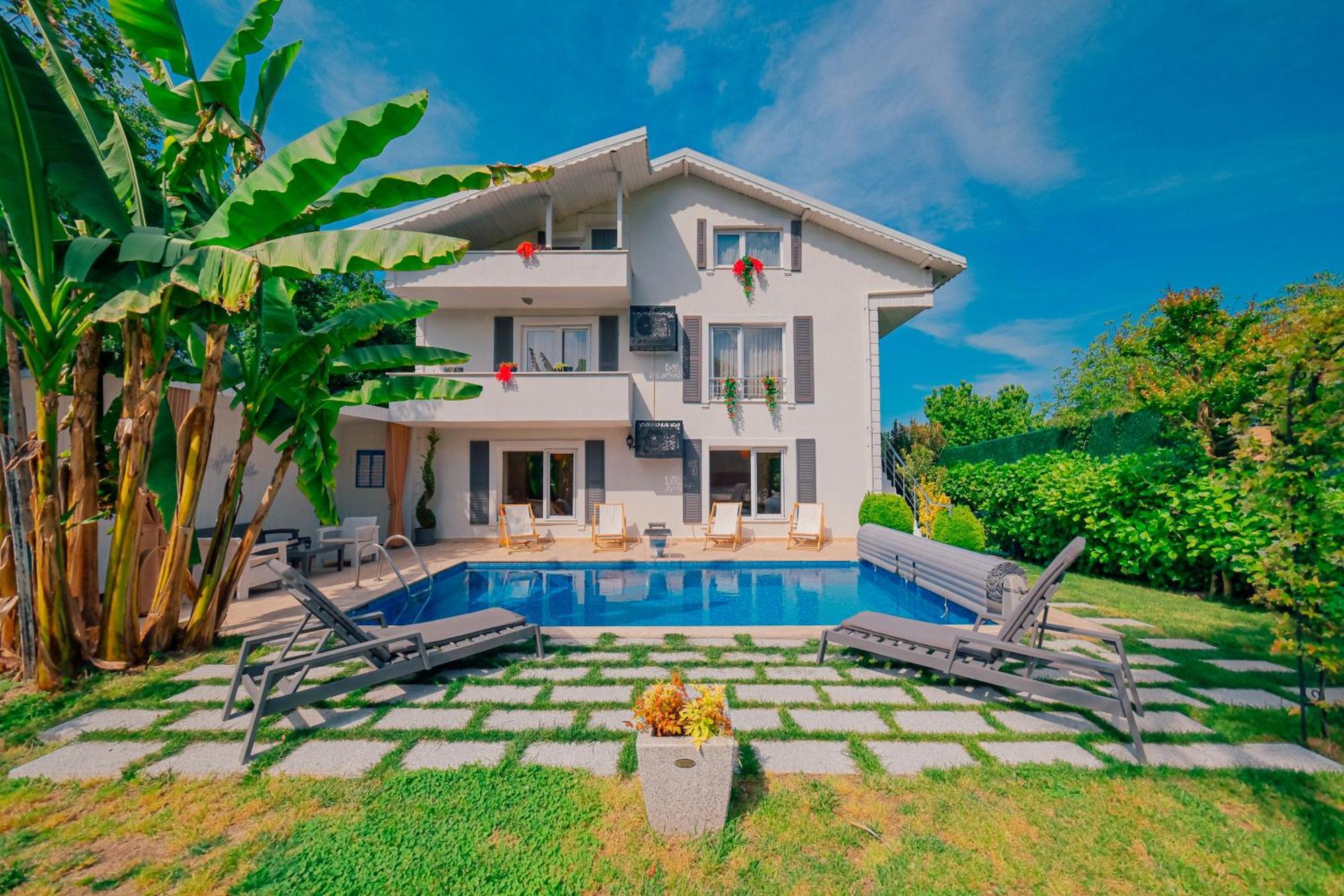 Villa Atlas Muhafazakar Havuzlu, Mustakil Genis Bahceli Sapanca Εξωτερικό φωτογραφία
